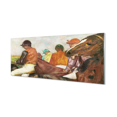 Plexiglas tavla Jockeys - Edgar Degas