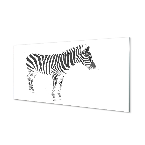 Tavla plexiglas Målad zebra