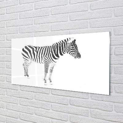 Tavla plexiglas Målad zebra