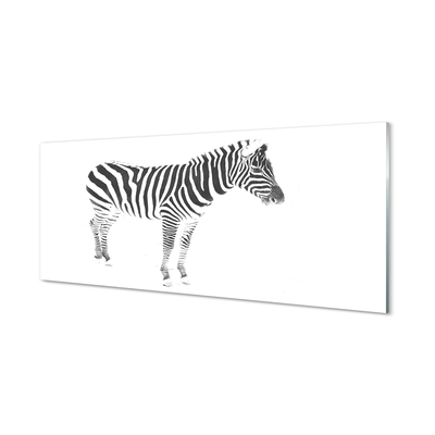 Tavla plexiglas Målad zebra