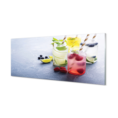 Tavla plexiglas Hallon lime citron cocktail