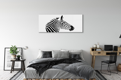 Tavla plexiglas Zebra illustration