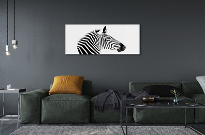 Tavla plexiglas Zebra illustration