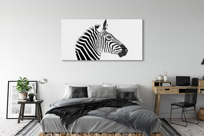 Tavla plexiglas Zebra illustration