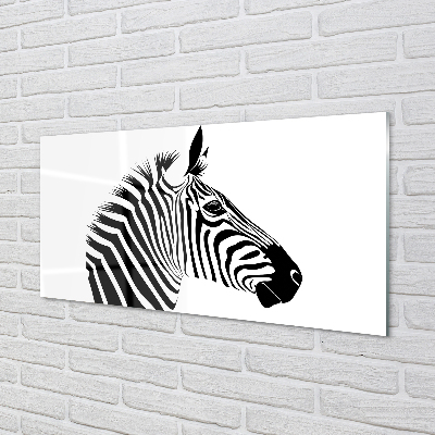 Tavla plexiglas Zebra illustration