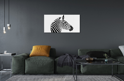 Tavla plexiglas Zebra illustration