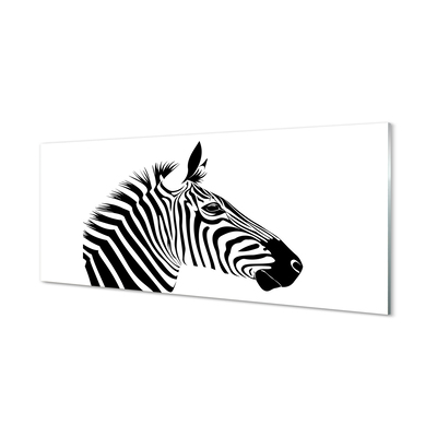 Tavla plexiglas Zebra illustration