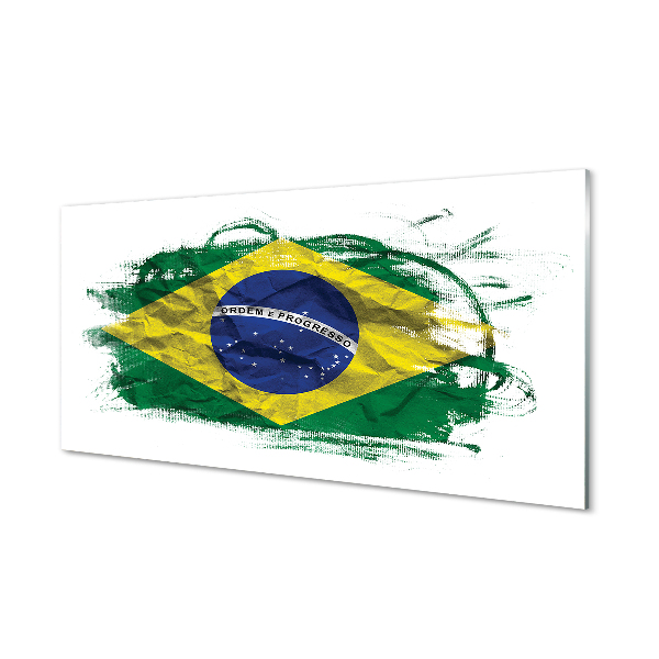 Akrylglas bild Brasilien flagga