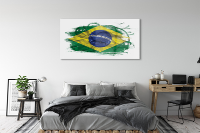 Akrylglas bild Brasilien flagga