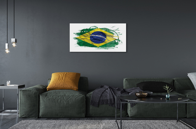 Akrylglas bild Brasilien flagga