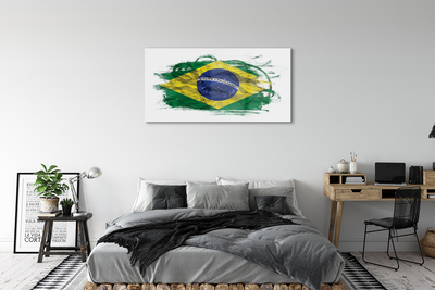 Akrylglas bild Brasilien flagga