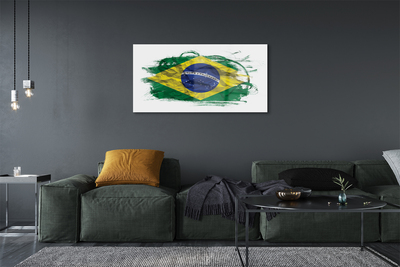 Akrylglas bild Brasilien flagga