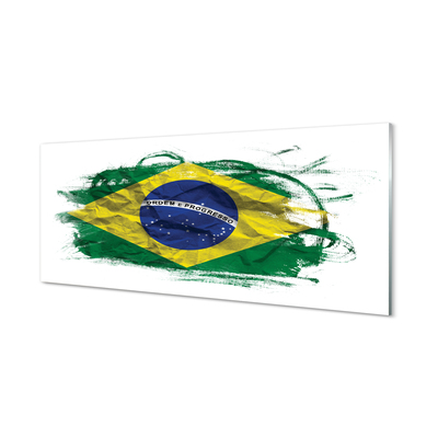 Akrylglas bild Brasilien flagga