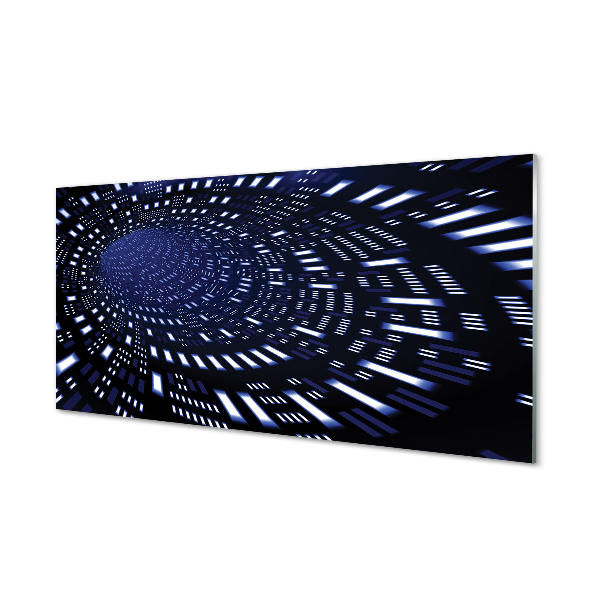 Akryltavla Blå 3D-tunnel