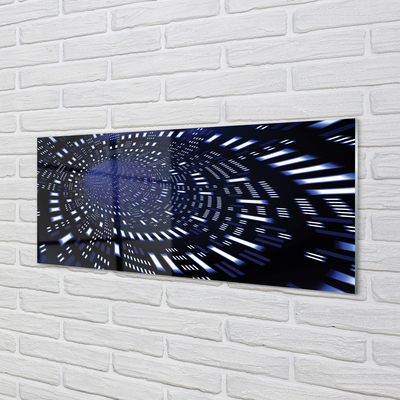 Akryltavla Blå 3D-tunnel