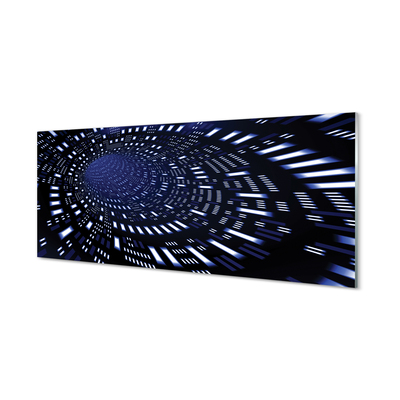 Akryltavla Blå 3D-tunnel