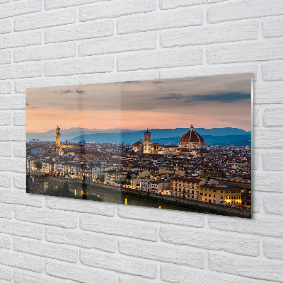 Plexiglas tavla Italien Panorama över bergskatedralen