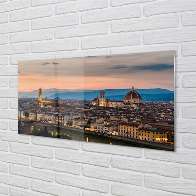 Plexiglas tavla Italien Panorama över bergskatedralen