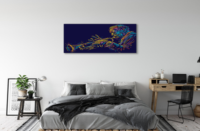 Bild canvas Trumpet man