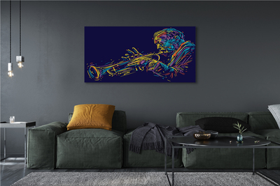 Bild canvas Trumpet man