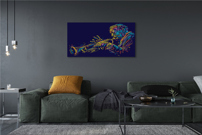 Bild canvas Trumpet man