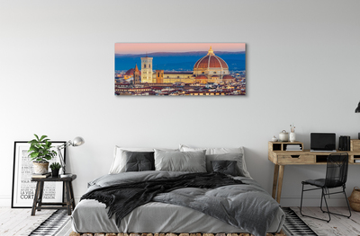 Bild på canvas Italien katedral panorama natt