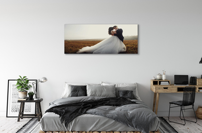 Canvas bild Brud och brudgum himlen