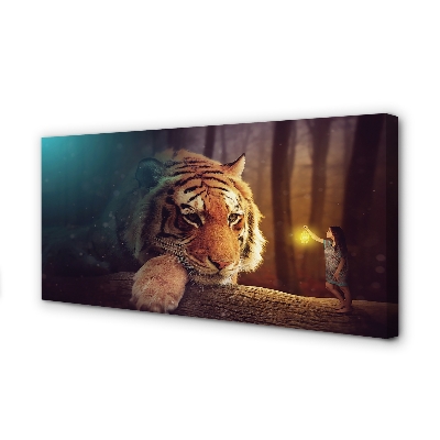 Fototryck canvas Tigerskogsman