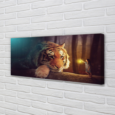 Fototryck canvas Tigerskogsman