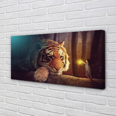 Fototryck canvas Tigerskogsman