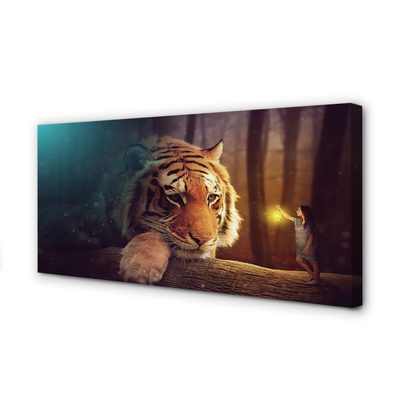 Fototryck canvas Tigerskogsman