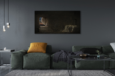 Fototryck canvas Grotta av kors