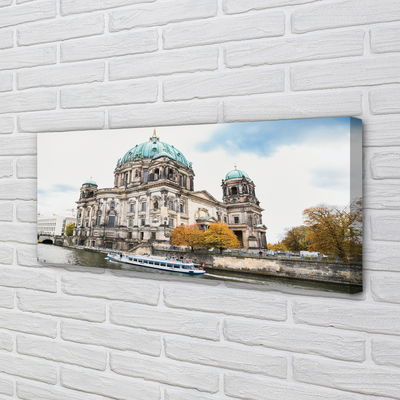 Canvas bild Tyskland Berlin River Cathedral