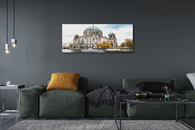 Canvas bild Tyskland Berlin River Cathedral