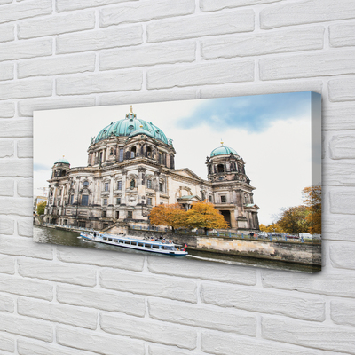 Canvas bild Tyskland Berlin River Cathedral