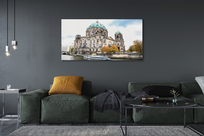 Canvas bild Tyskland Berlin River Cathedral