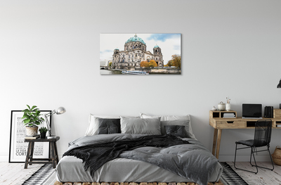 Canvas bild Tyskland Berlin River Cathedral