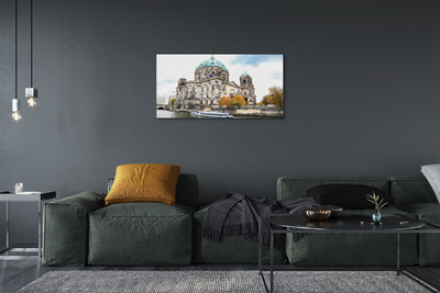 Canvas bild Tyskland Berlin River Cathedral