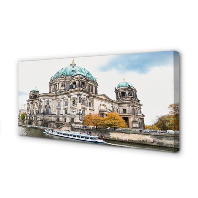 Canvas bild Tyskland Berlin River Cathedral