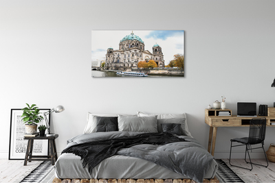 Canvas bild Tyskland Berlin River Cathedral