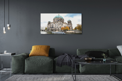 Canvas bild Tyskland Berlin River Cathedral