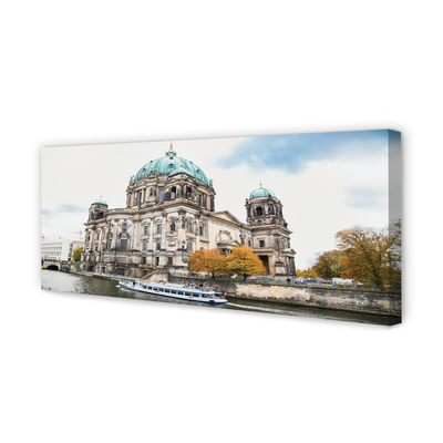 Canvas bild Tyskland Berlin River Cathedral