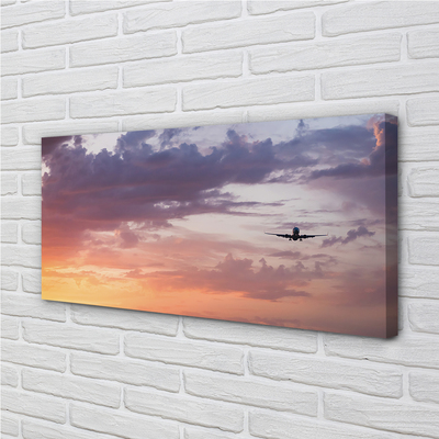 Fototryck canvas Moln himmel plan ljus