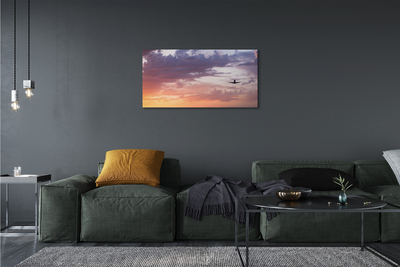 Fototryck canvas Moln himmel plan ljus