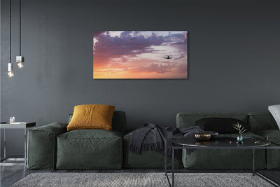 Fototryck canvas Moln himmel plan ljus