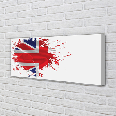 Bild canvas Storbritanniens flagga