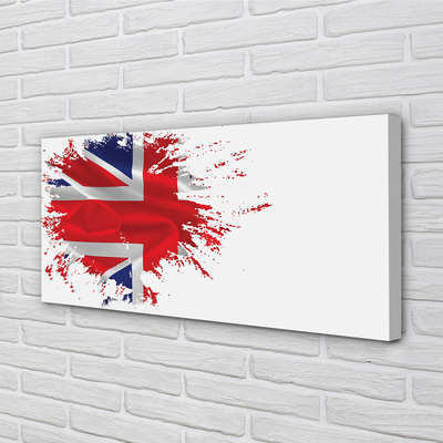 Bild canvas Storbritanniens flagga