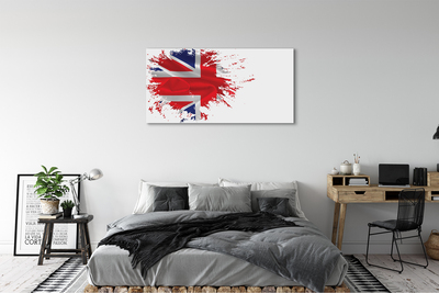 Bild canvas Storbritanniens flagga