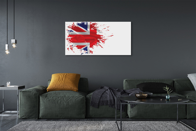 Bild canvas Storbritanniens flagga