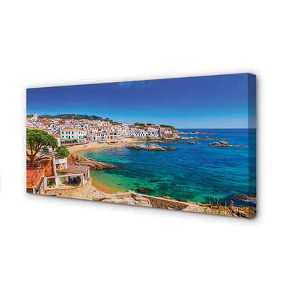 Bild canvas Spanien Strandstadskusten